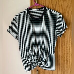 Women’s cropped striped shirt